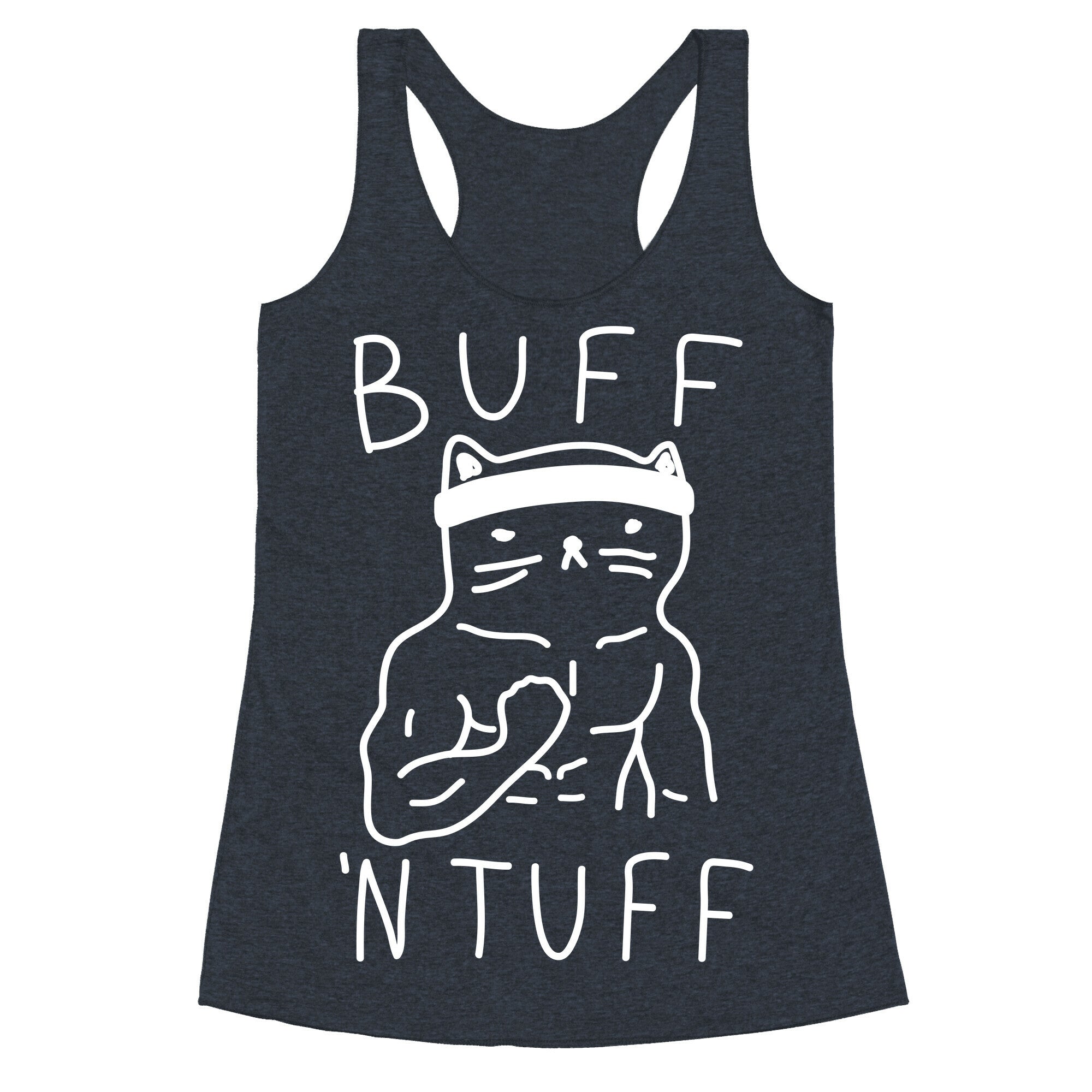Buff 'N Tuff Cat Racerback Tank